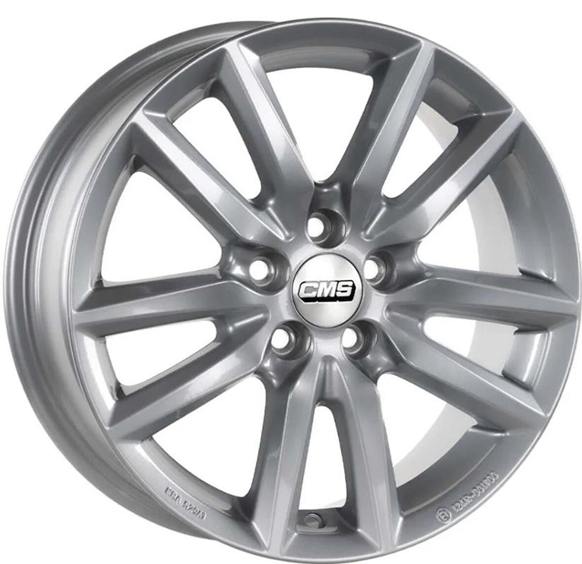 CMS-1275-05 6.5x16" -5x112 ET43 57.1 Racing Silver Jant (4 Adet)