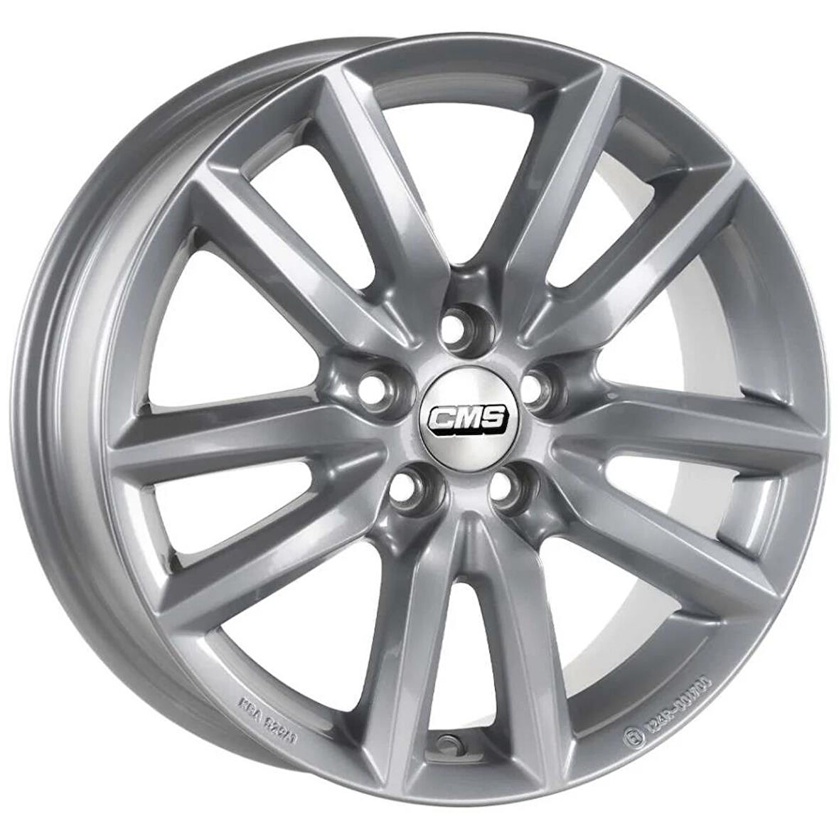 CMS-1275-07 6.5x16" -5x112 ET41 57.1 Racing Silver Jant (4 Adet)