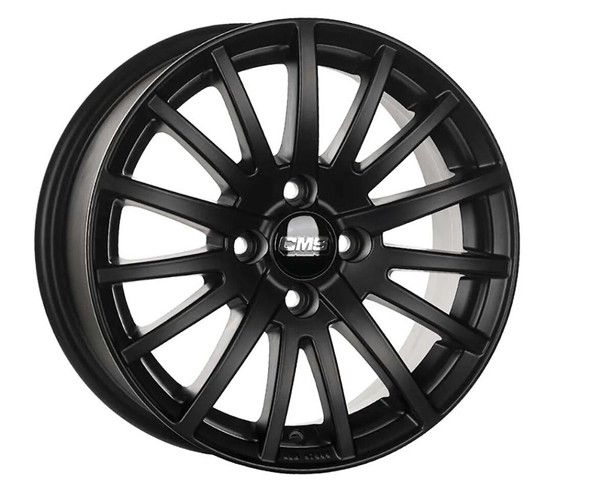 6.5*15-5*112 ET35 72.6 Matt Black Jant (4 Adet)