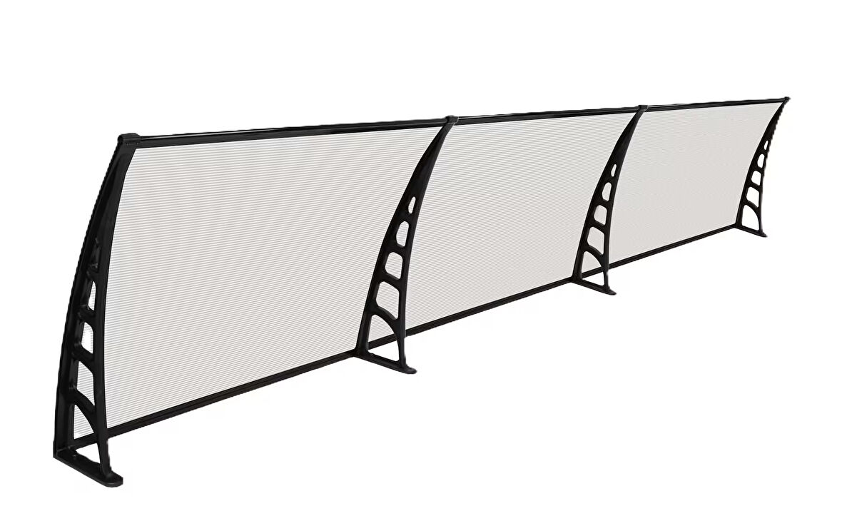 CROCUS Kapı Pencere Üstü Pratik Sundurma 80×360 – Şeffaf