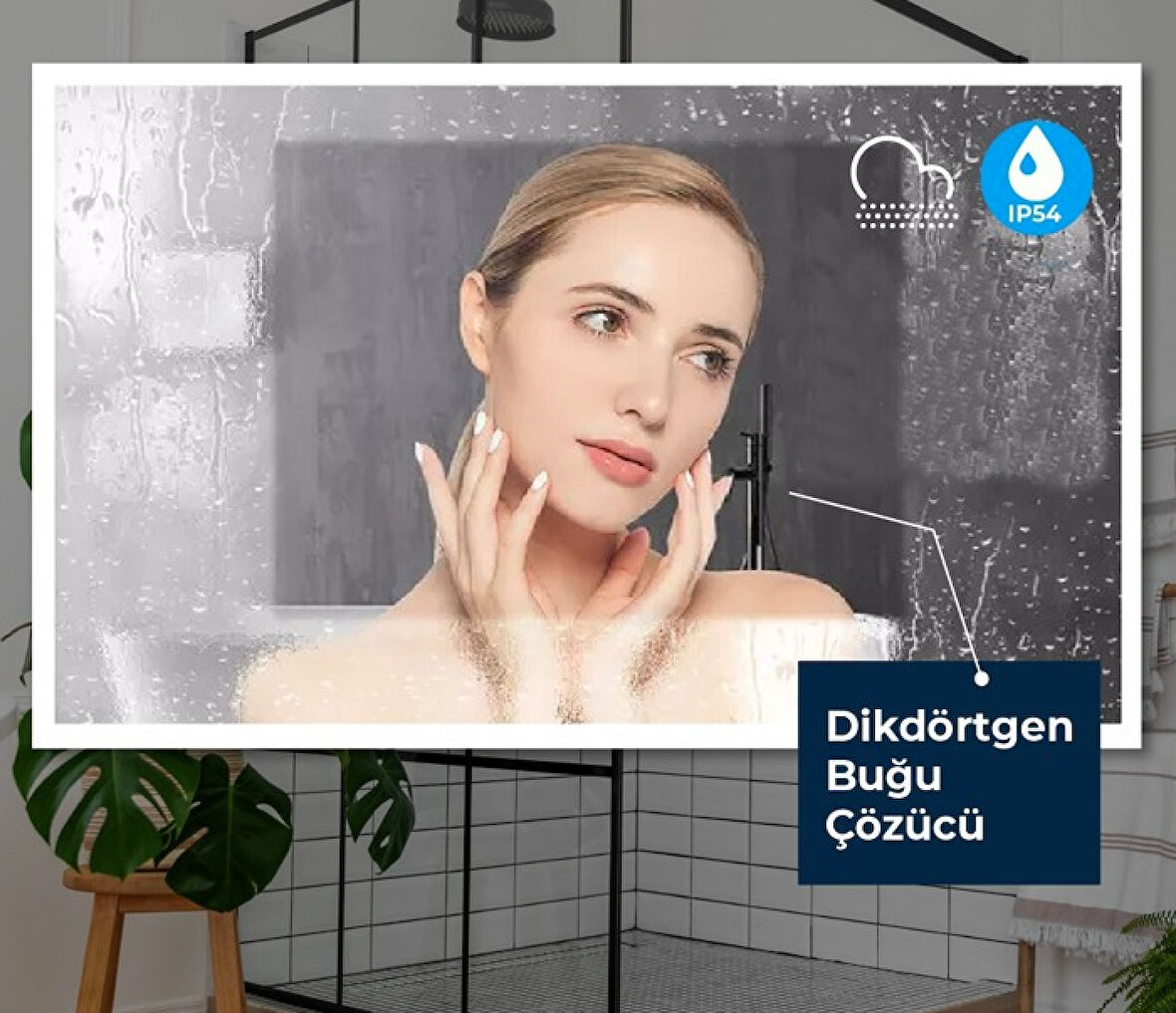 Ayna Buğu Önleyici Rezistans 110 V - 220 V AC  Dikdörtgen  30x50 cm