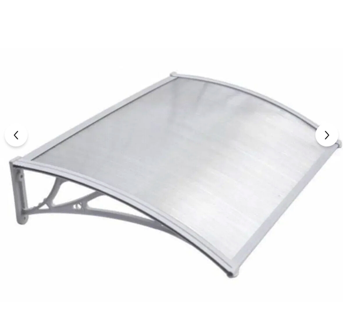 Kapı Üstü Pratik Sundurma 120 X 60 cm Gri