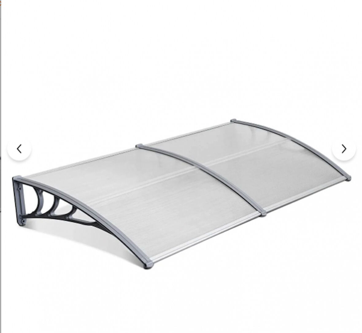 Kapı Pencere Üstü Pratik Sundurma 200 X 80 Şeffaf