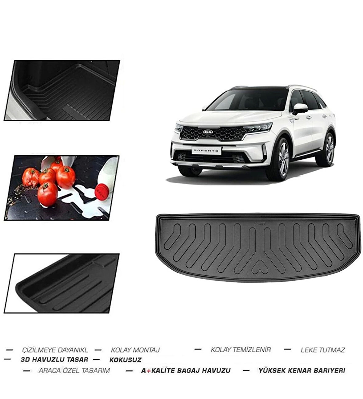 Kia Sorento 7 Koltuklu Hybrit 2023 Model Bagaj Havuzu