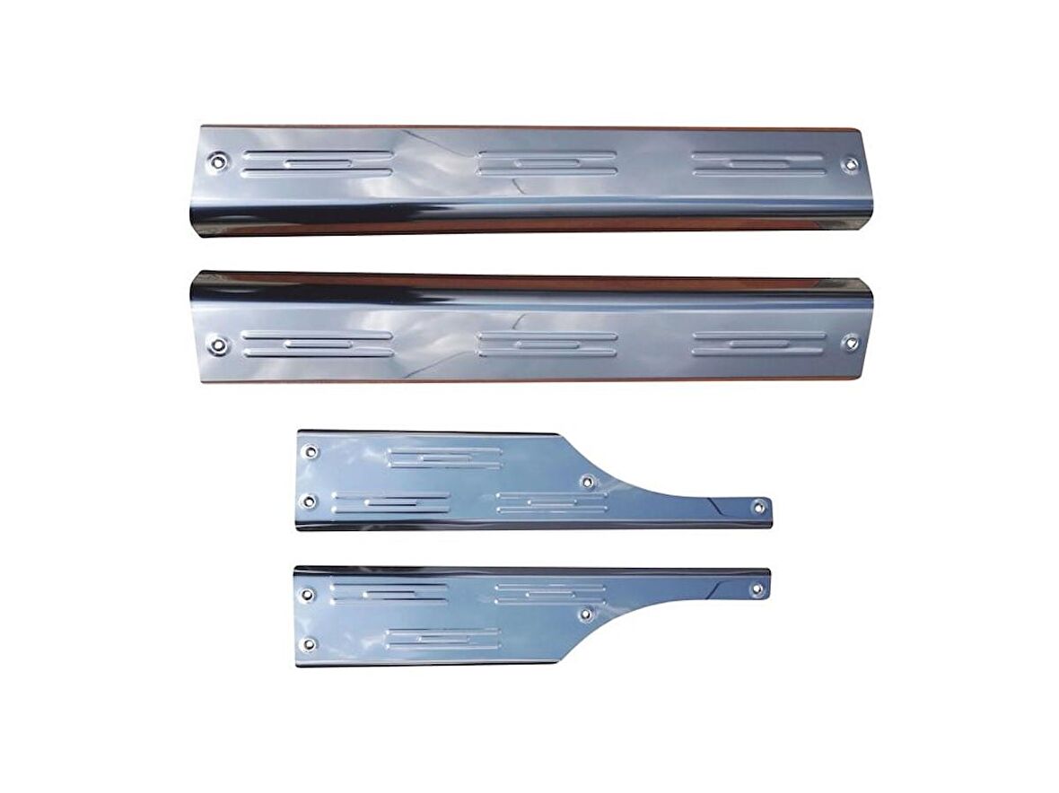 VW Caddy İç Kapı Eşiği 4 Prç Krom 2003-2010