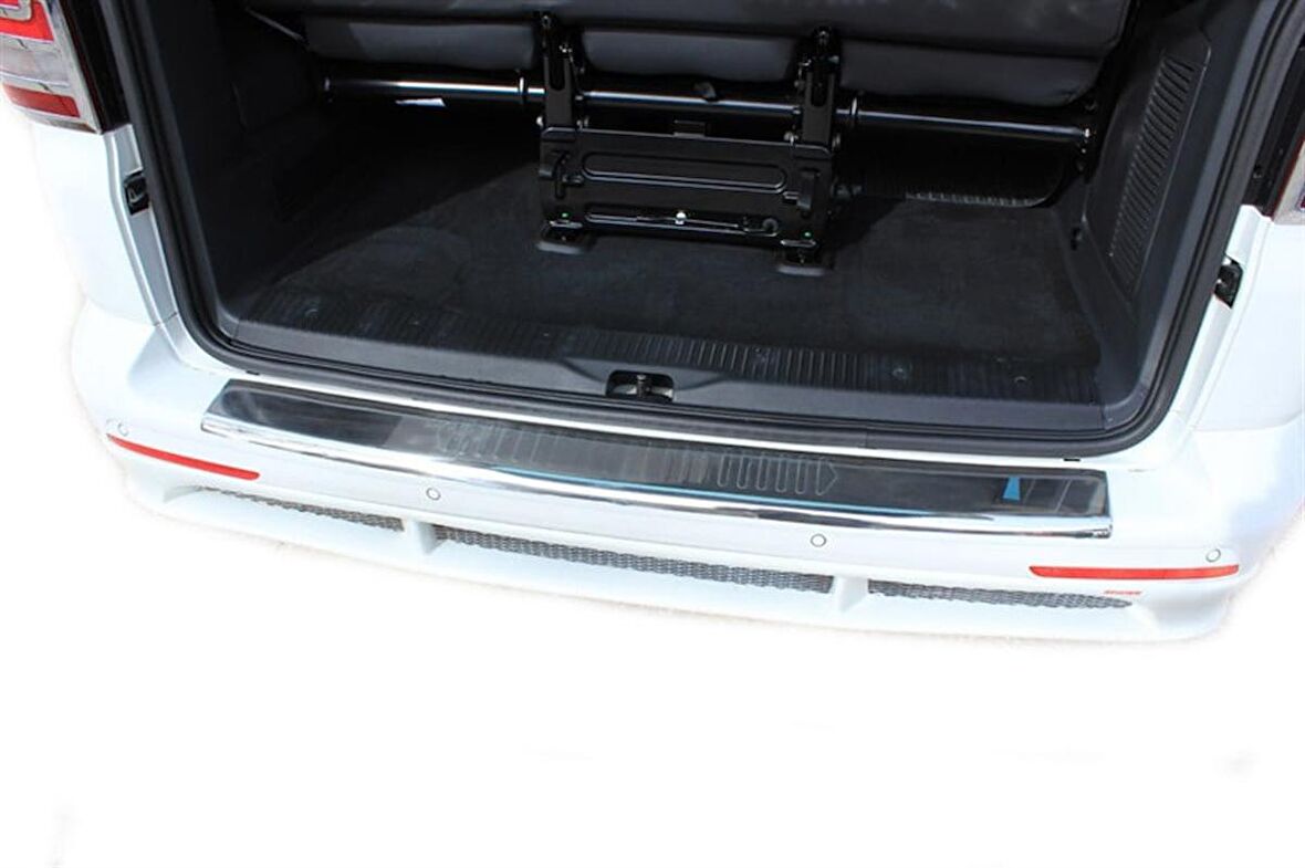 VW Multivan T5.5 Arka Tampon Eşiği Krom (Formlu) 2010 ve Sonrası