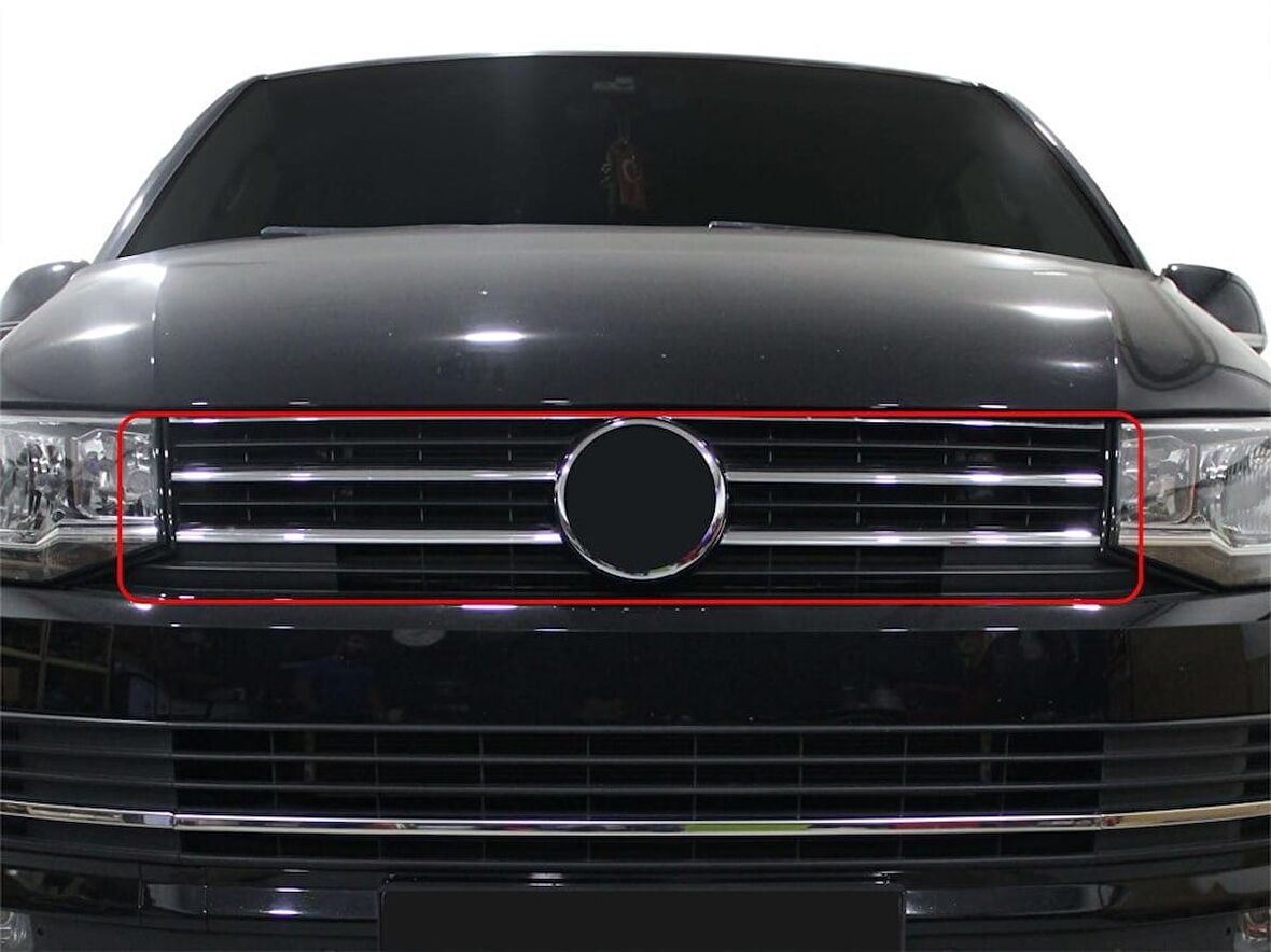 VW Transporter T6 Ön Panjur Çıtası  4 Prç Krom 2015 ve Sonrası