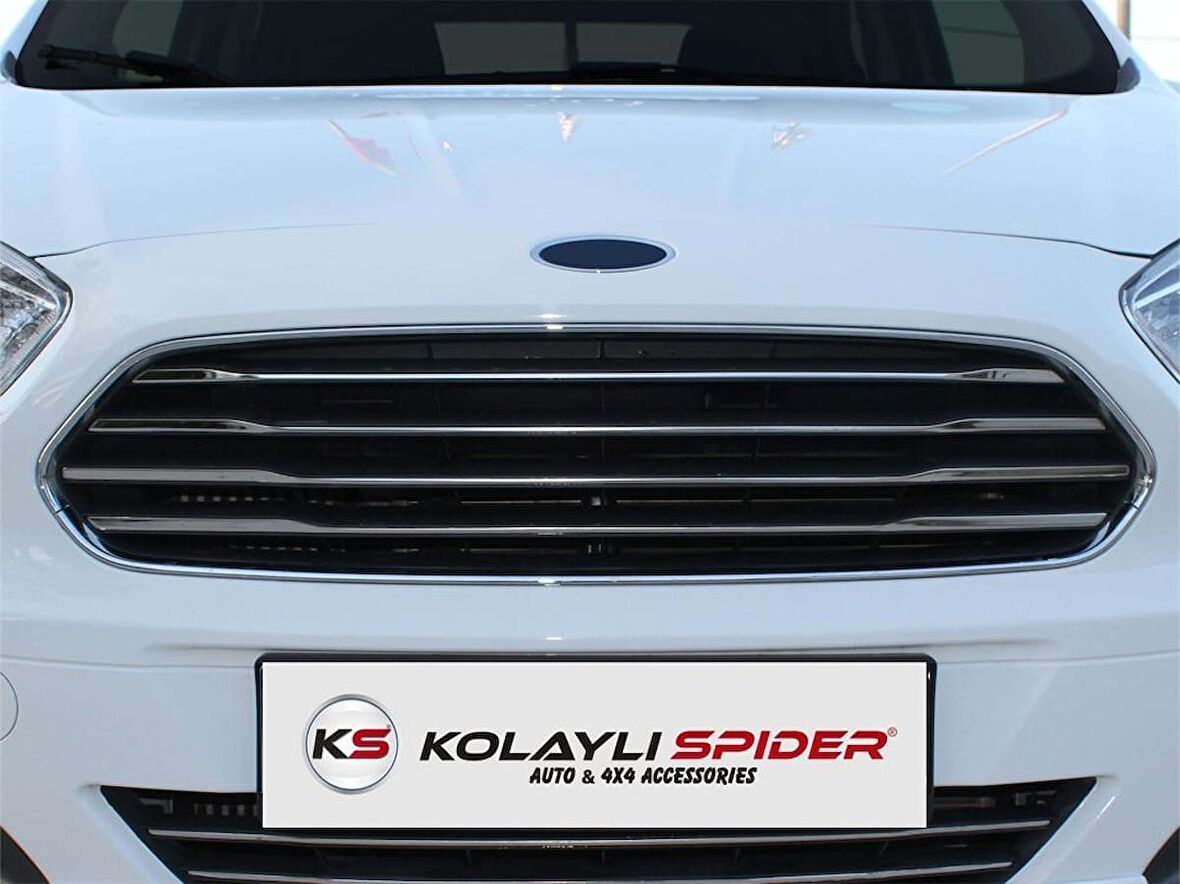 Ford Courier Ön Panjur 4 Prç Krom 2014-2017