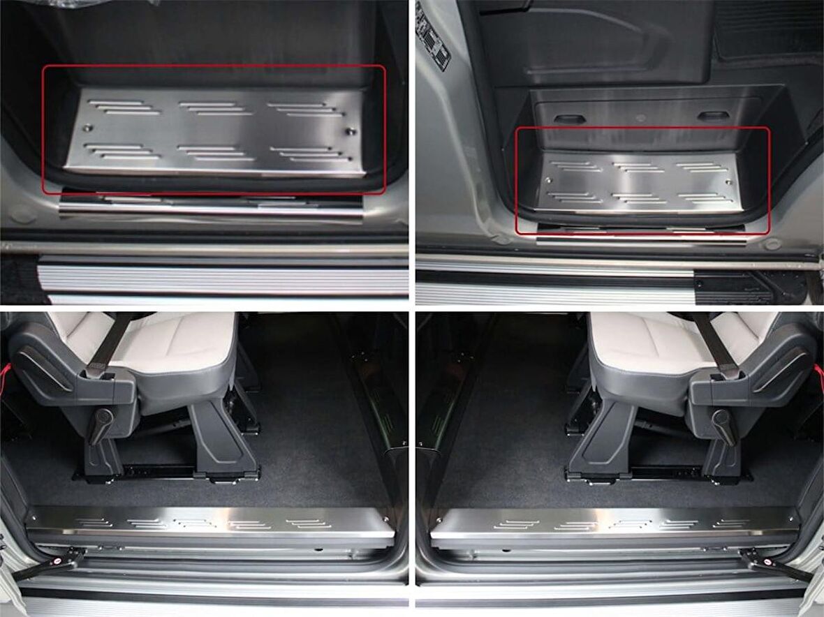 Ford Custom İç Kapı Eşiği 4 Prç Krom 2013 ve Sonrası