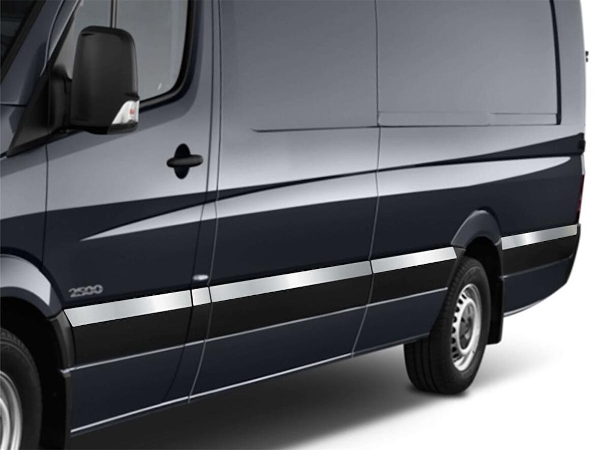 Mercedes Sprinter W906 NCV3 Yan Kapı Çıtası 10 Prç Krom (O.Ş) 2006 ve Sonrası