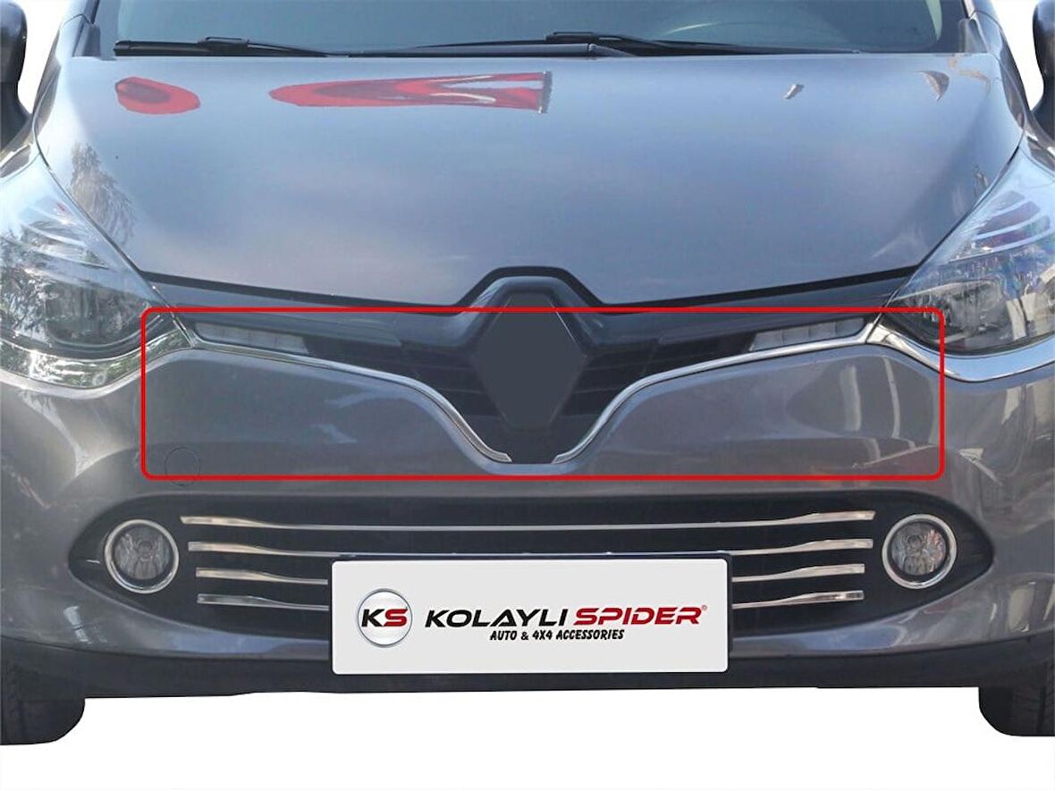 Renault Clio 4 Ön Panjur Çıtası U Formlu 2 Prç Krom 2013-2016