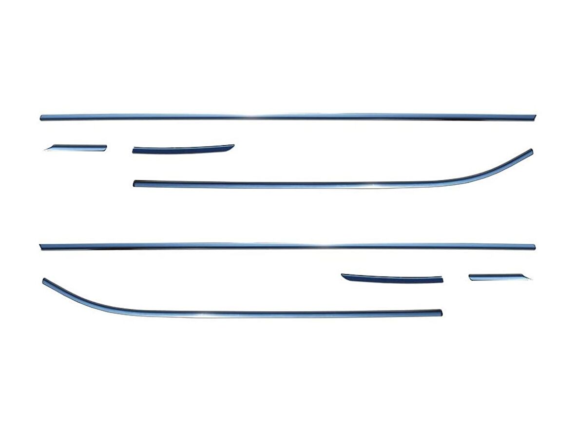 Seat Leon 3 5F Cam Çıtası 8  Prç Krom 2013 ve Sonrası