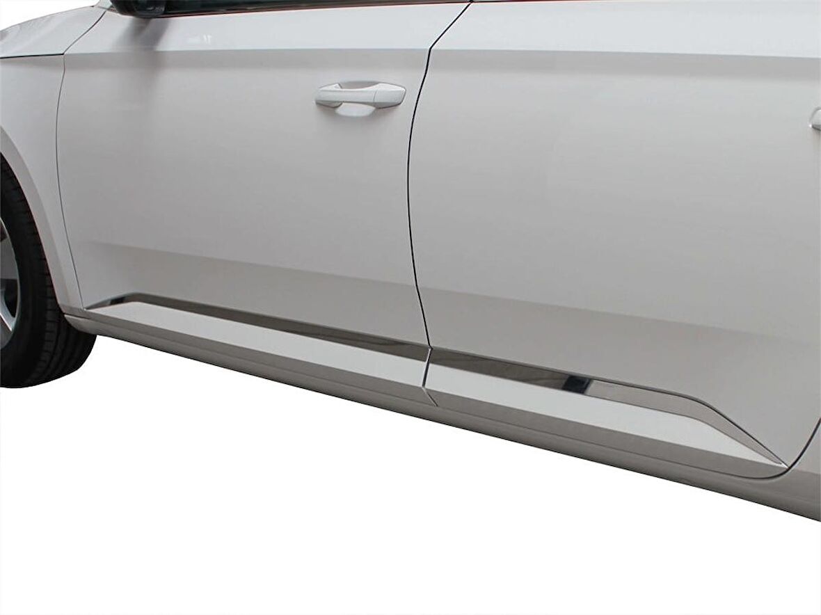 Skoda Super B8 Yan Kapı Çıtası 4 Prç. Krom 2015 ve Sonrası