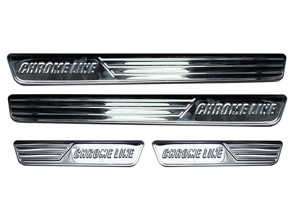 Ford Ranger Chrome Line Kapı Eşiği 4 Kapı Krom 2016 ve Sonrası