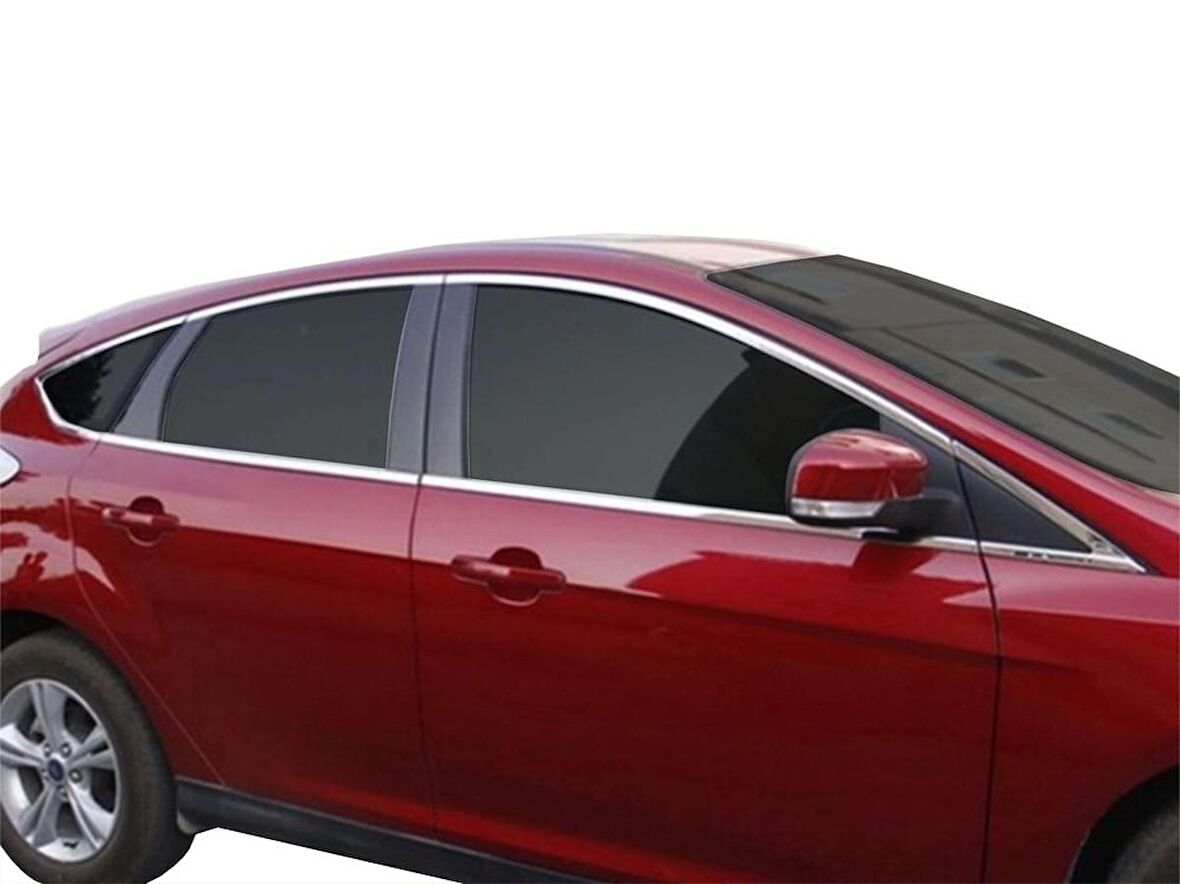 Ford Focus 3 HB Cam Çerçevesi 16 Prç. Krom 2011-2014