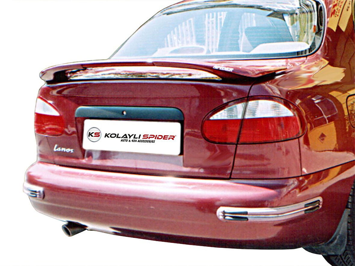 Daewoo Lanos Spoiler Bagaj Yüksek (Işıklı) (Fiber/Astarlı)