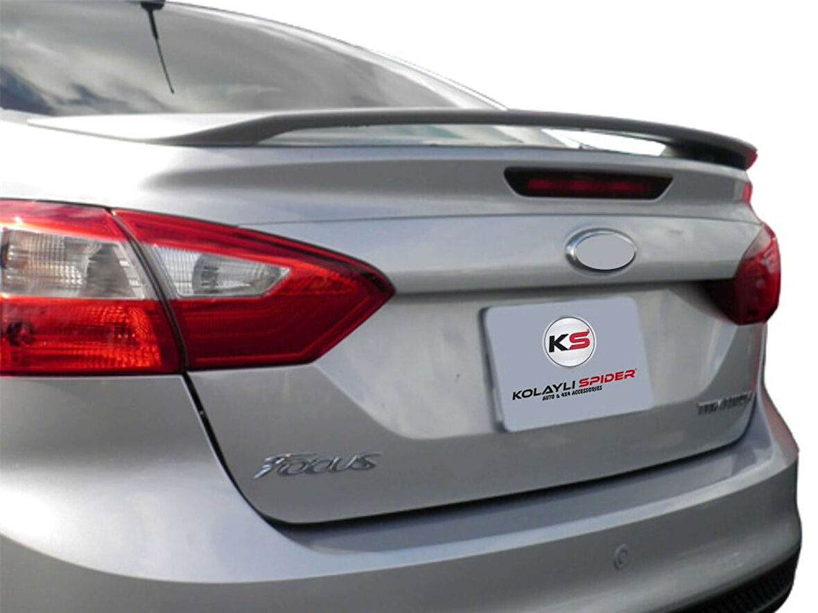 Ford Focus 3 SD Spoiler Bagaj Yüksek (Fiber/Astarlı) 2011-2014