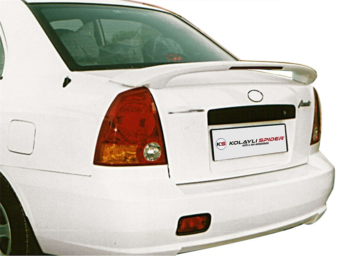 Hyundai Accent Admire Spoiler Bagaj Yüksek (Işıklı) (Fiber/Astarlı) 2003-2006