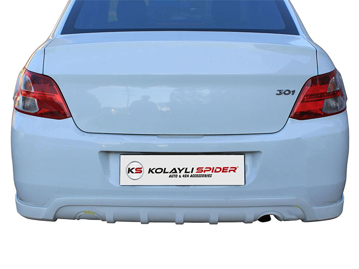 Peugeot 301 Arka Orta Tampon Difüzör (Fiber/Astarlı) 2013 ve Sonrası