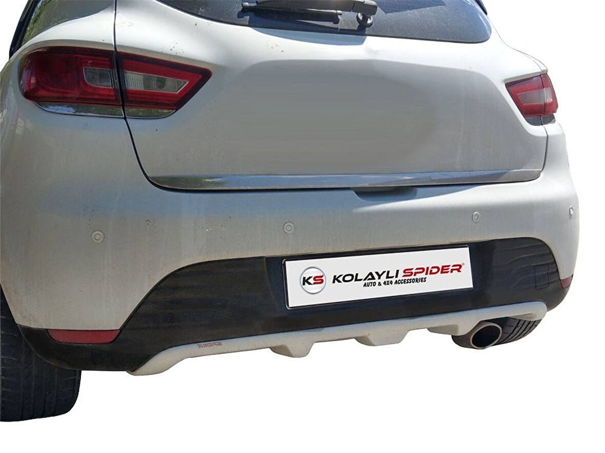 Renault Clio 4 Arka Orta Tampon Difüzör (Fiber/Astarlı) 2013-2019