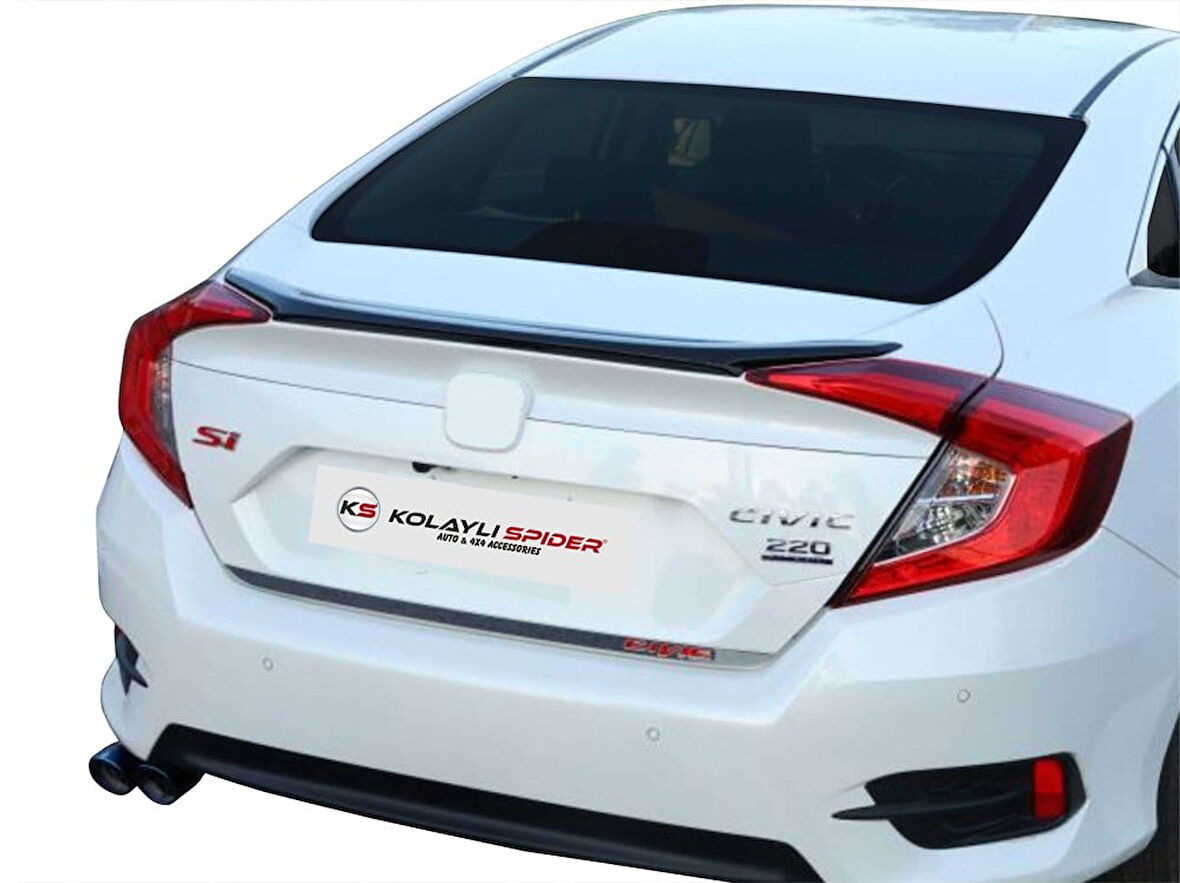 Honda Civic 10 Spoiler Bagaj Gt Md:2 (Fiber/Astarlı) 2016 ve Sonrası