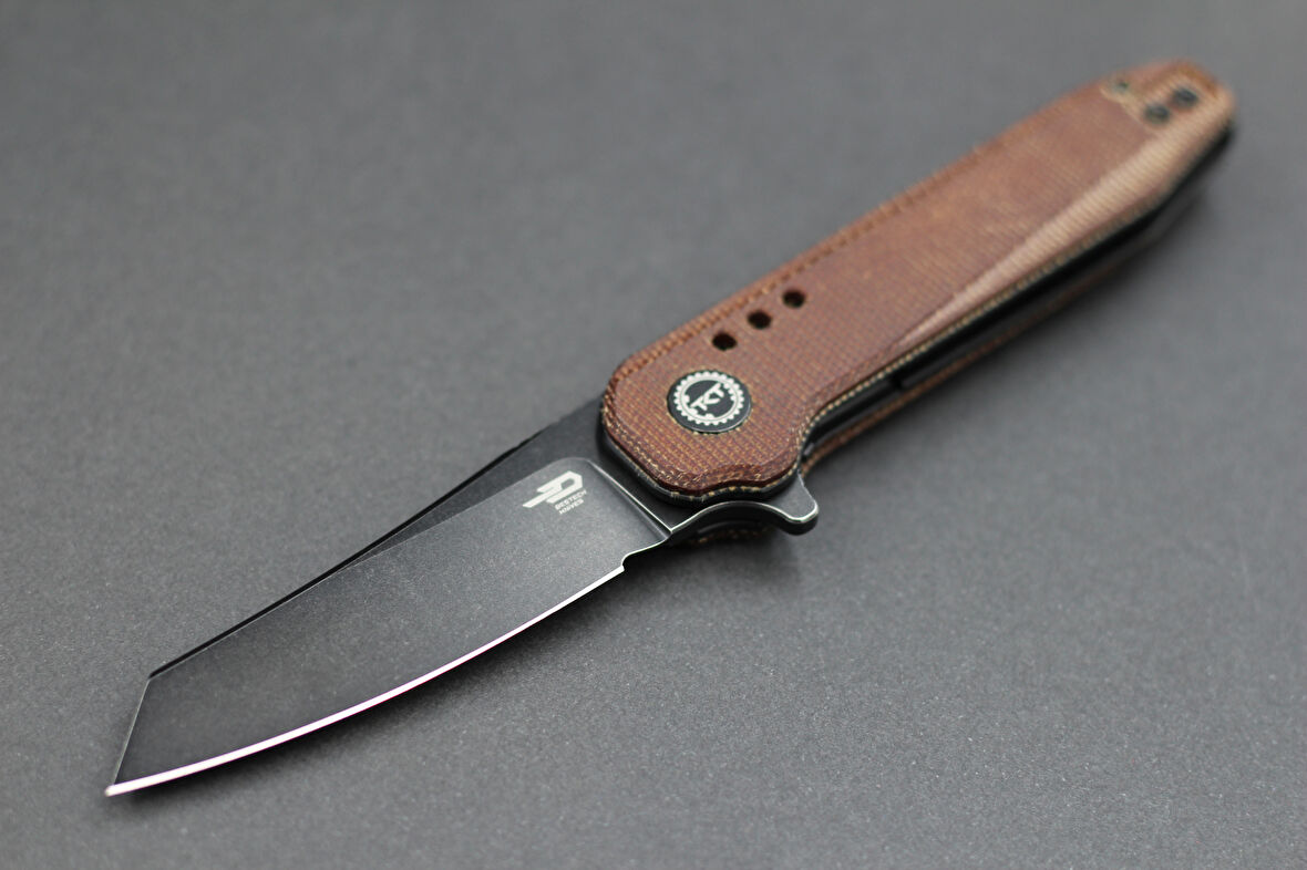 BESTECH SYNTAX BG40F Natural Micarta Sap 14C28N Çakı