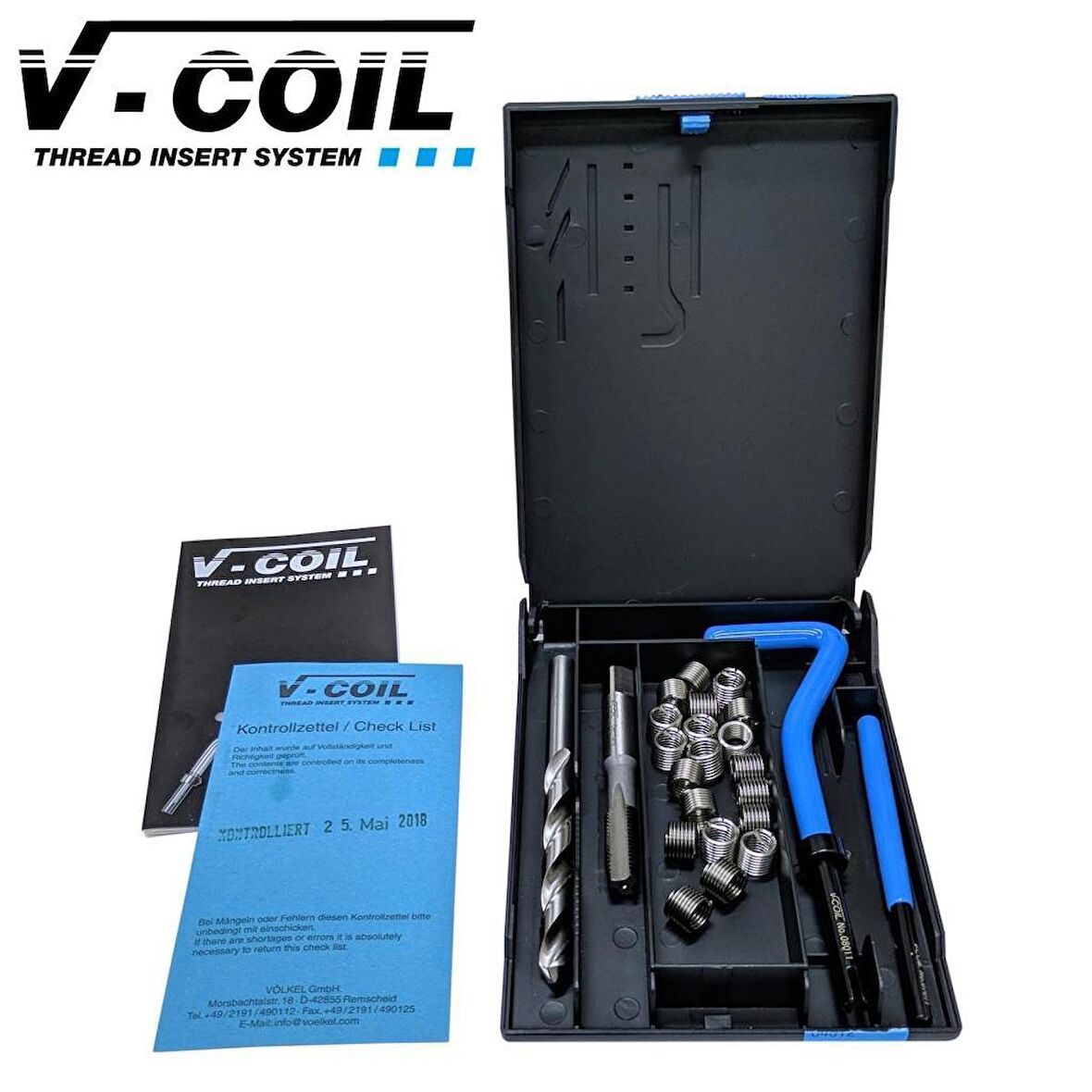 V-Coil M10x1.25 Helicoil Seti Diş Tamir Takımı