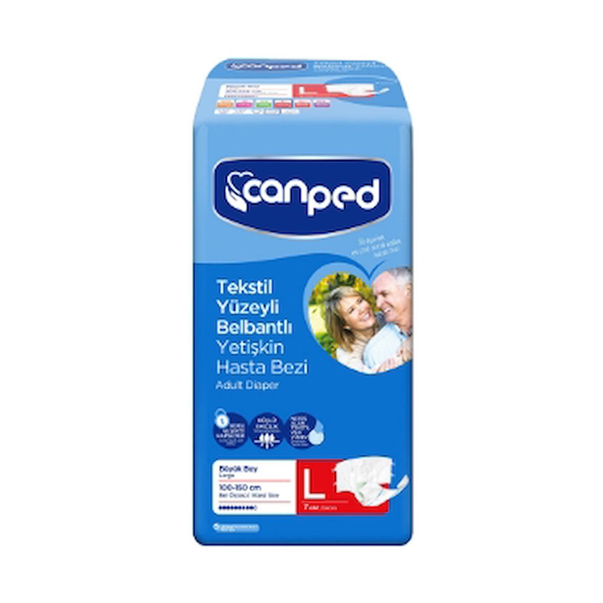 Canped Hasta Bezi Belbantlı Tekstil Büyük 7'Li 1 Adet