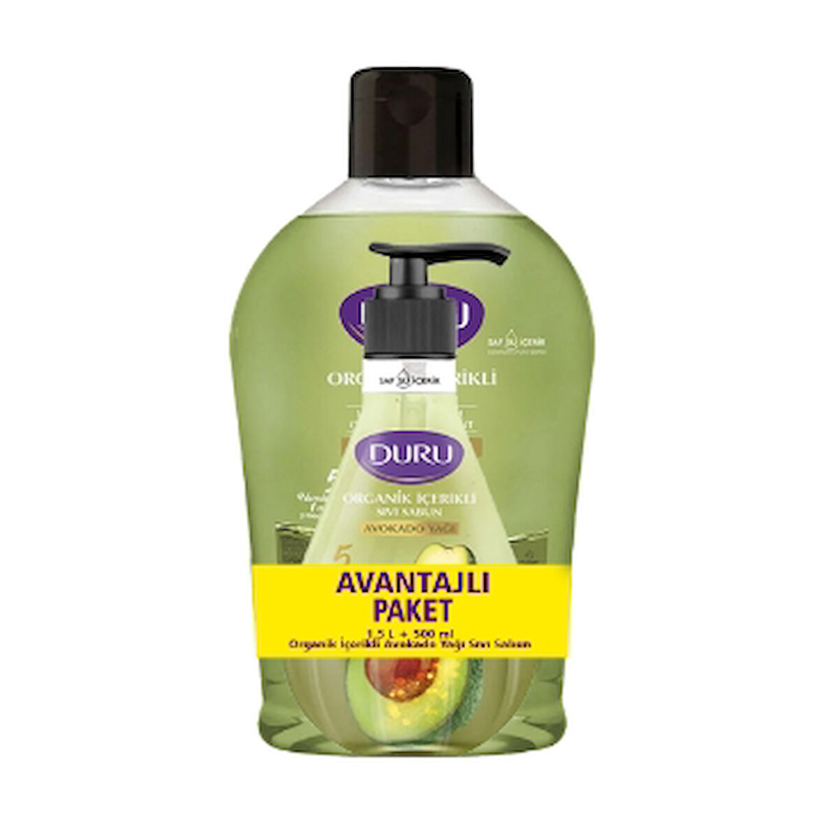 Duru Sıvı Sabun 1,5 Lt + 500 Ml. Avokado 1 Adet
