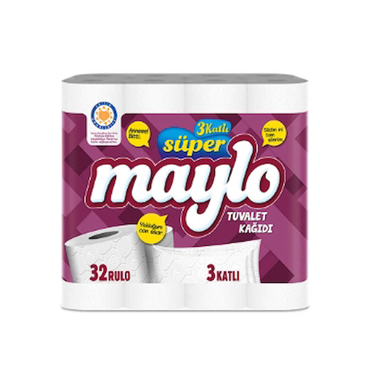 Maylo Tuvalet Kağıdı 3 Katlı 32 'Li 3 Katlı 1 Adet