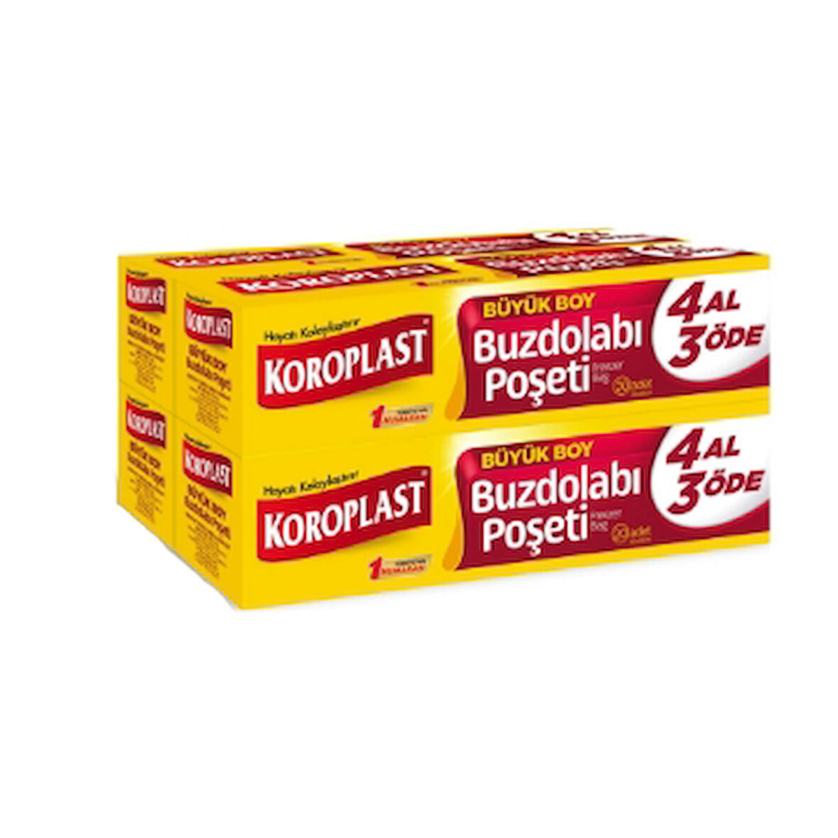 Koroplast Buzdolabı Poşeti 3+1 Büyük 20'Li 1 Adet