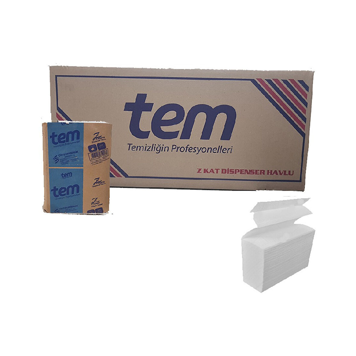 Tem Dispenser Havlu Prof. 140x12'Li 1 Adet