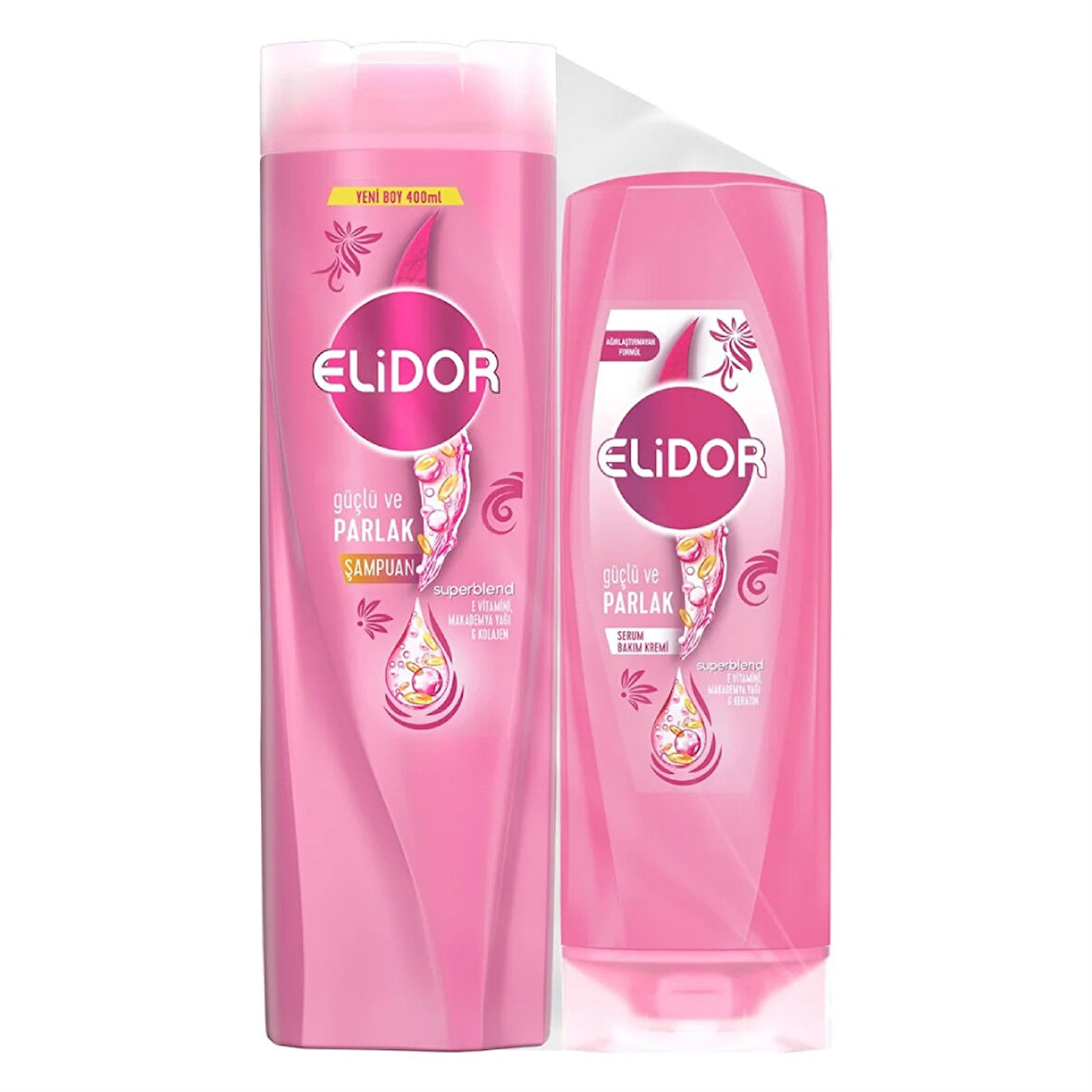 Elidor Şampuan Kofre 400ml Güçlü&Parlak+Sbk 200ml 1 Adet