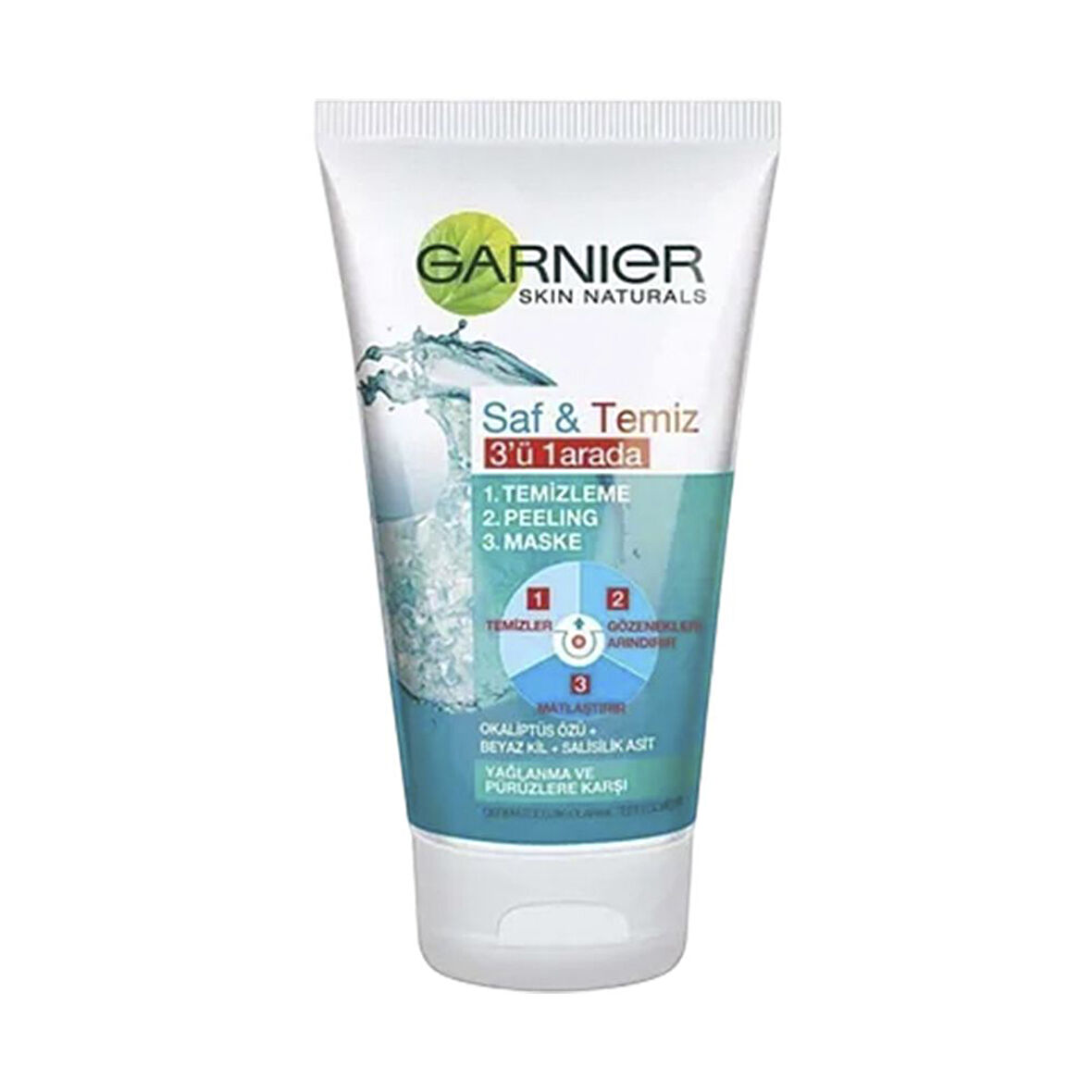 Garnier Yüz Temizleme Jeli 150ml Saf&Temiz 3in1 1 Adet