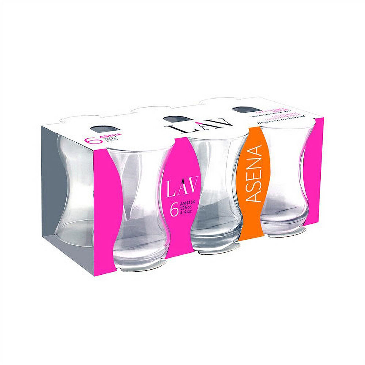 Lav Asena İnce Çay Bardağı 6'Lı 1 Adet