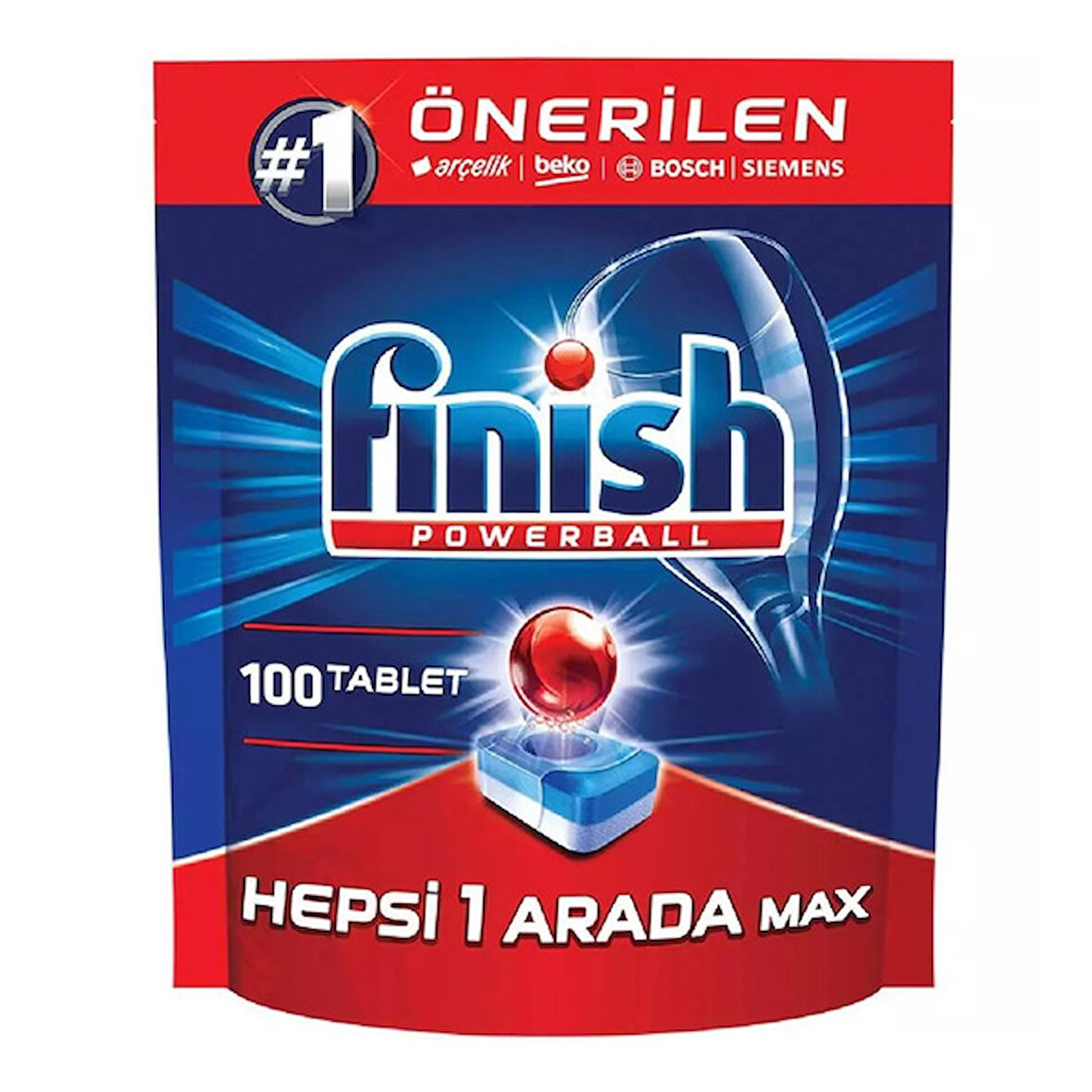Finish Hepsi Bir Arada 100 Adet Bulaşık Makinesi Tablet.. 1 Adet