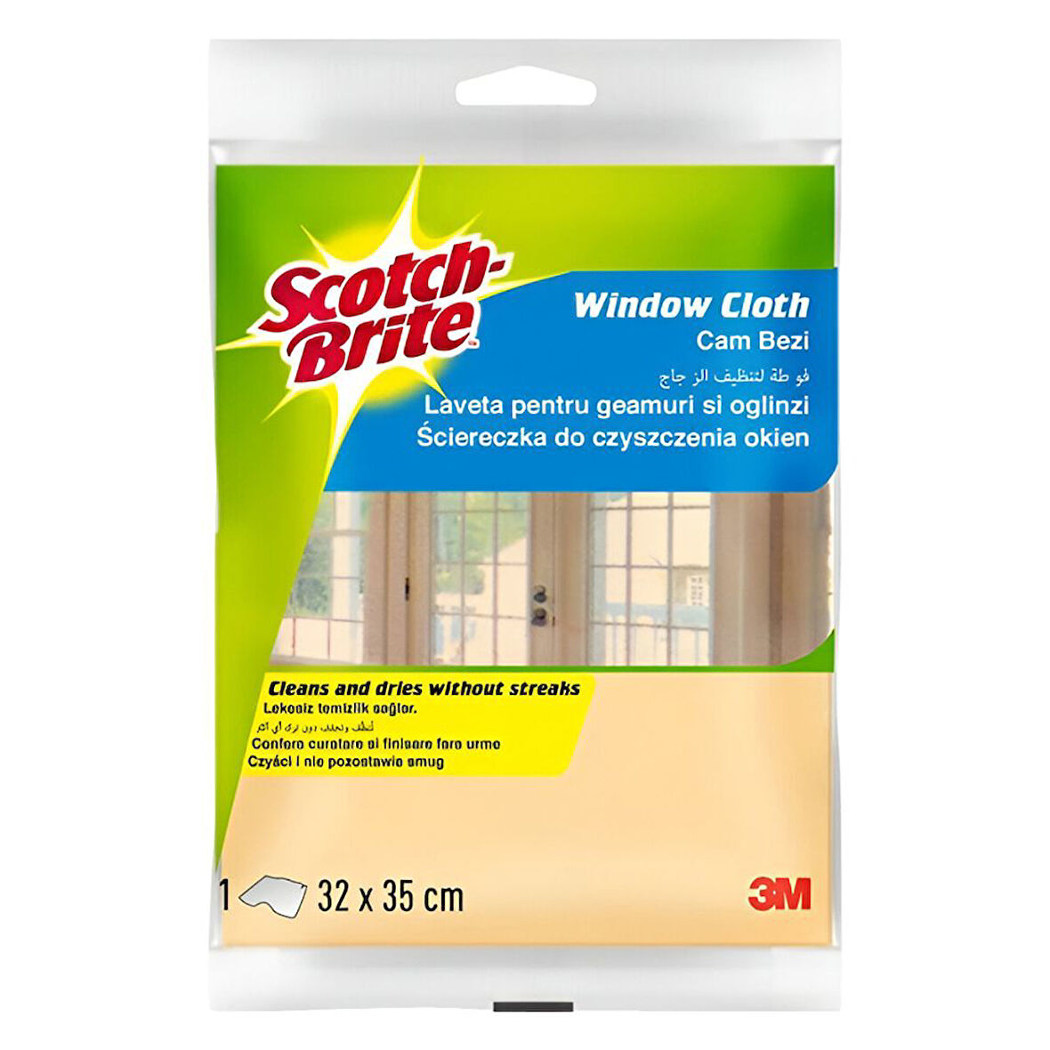 Scotch Brite Cam Bezi Tekli 32x35 1 Adet