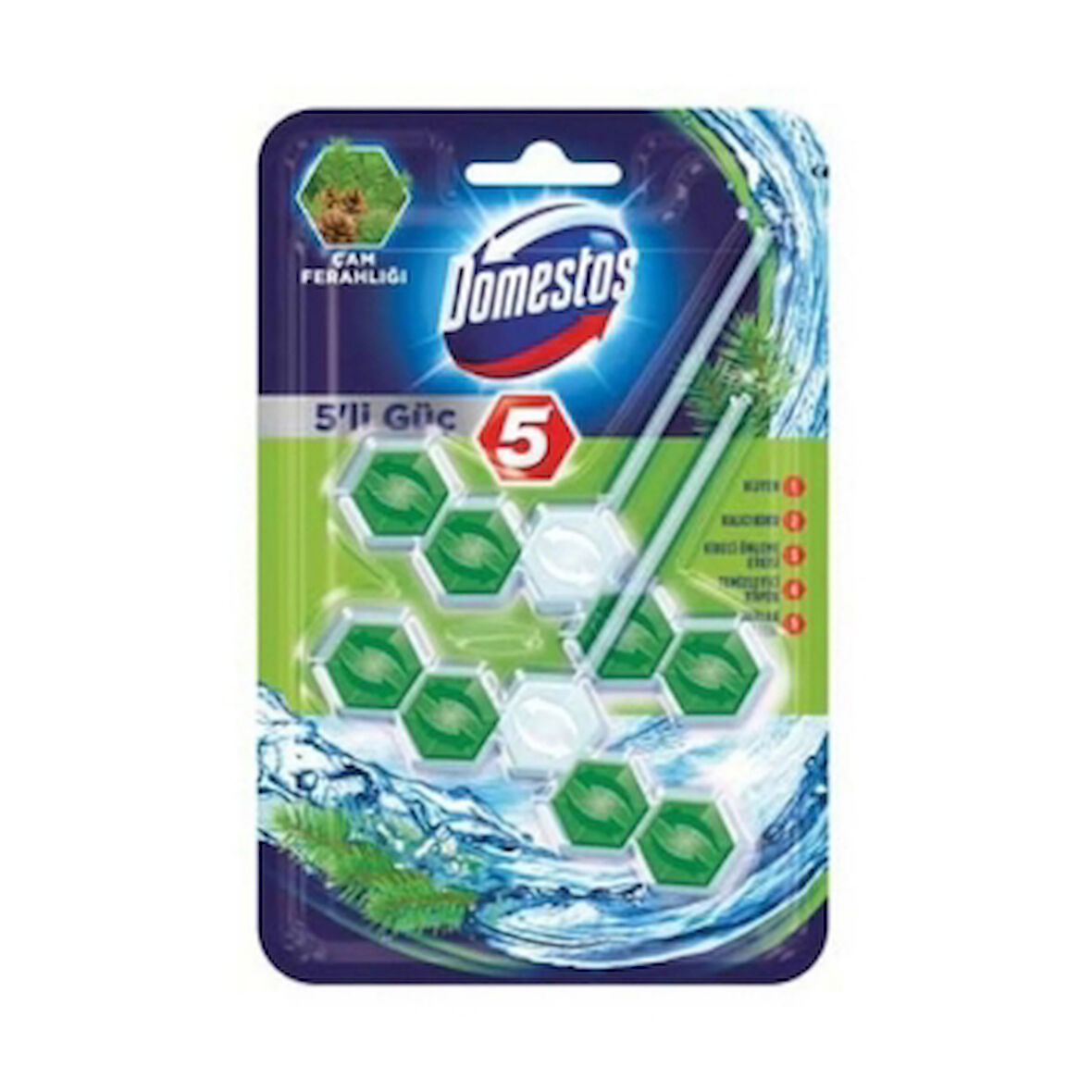 Domestos Wc Blok 2x50g Cam Ferahlığı 2 Adet
