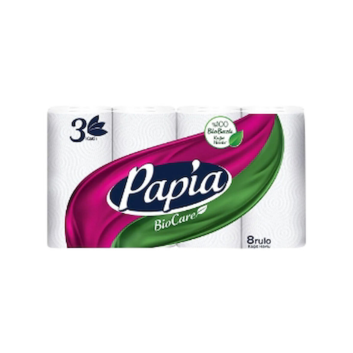 Papia Kağıt Havlu 8'Li Biocare 2 Adet