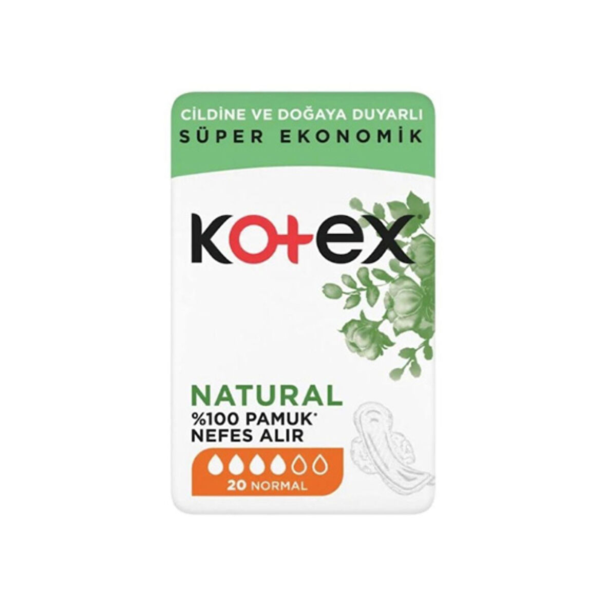 Kotex Naturel Dörtlü Normal 20'Li 2 Adet