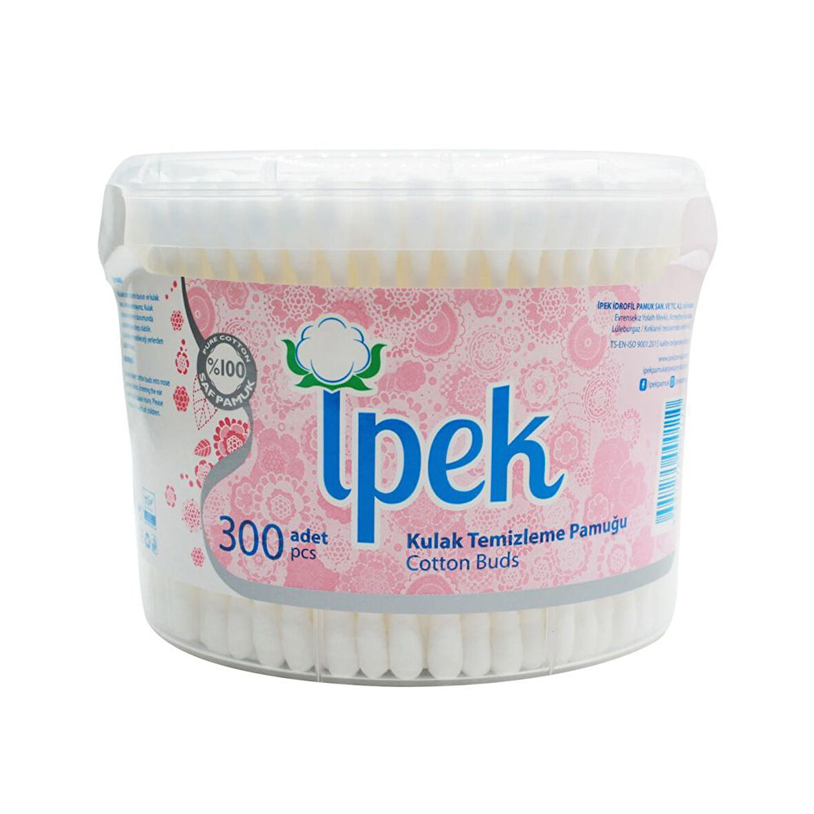 İpek Kulak Temizleme Çubuğu 300'Lü 2 Adet