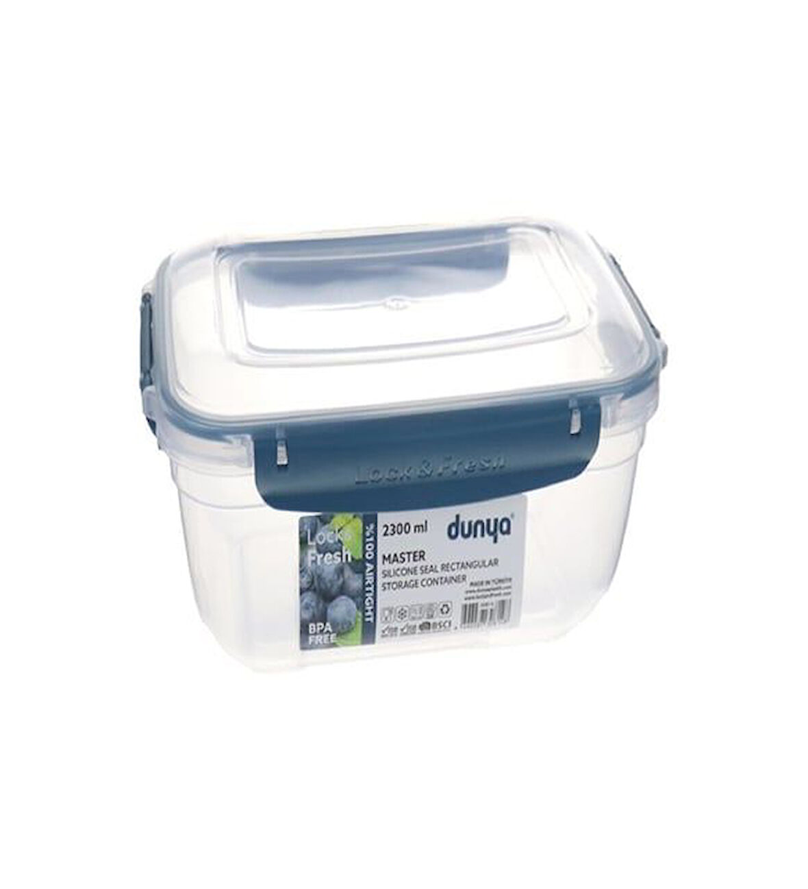 Dünya Master 2300 Ml. Dikdörtgen Saklama Kabı 2 Adet