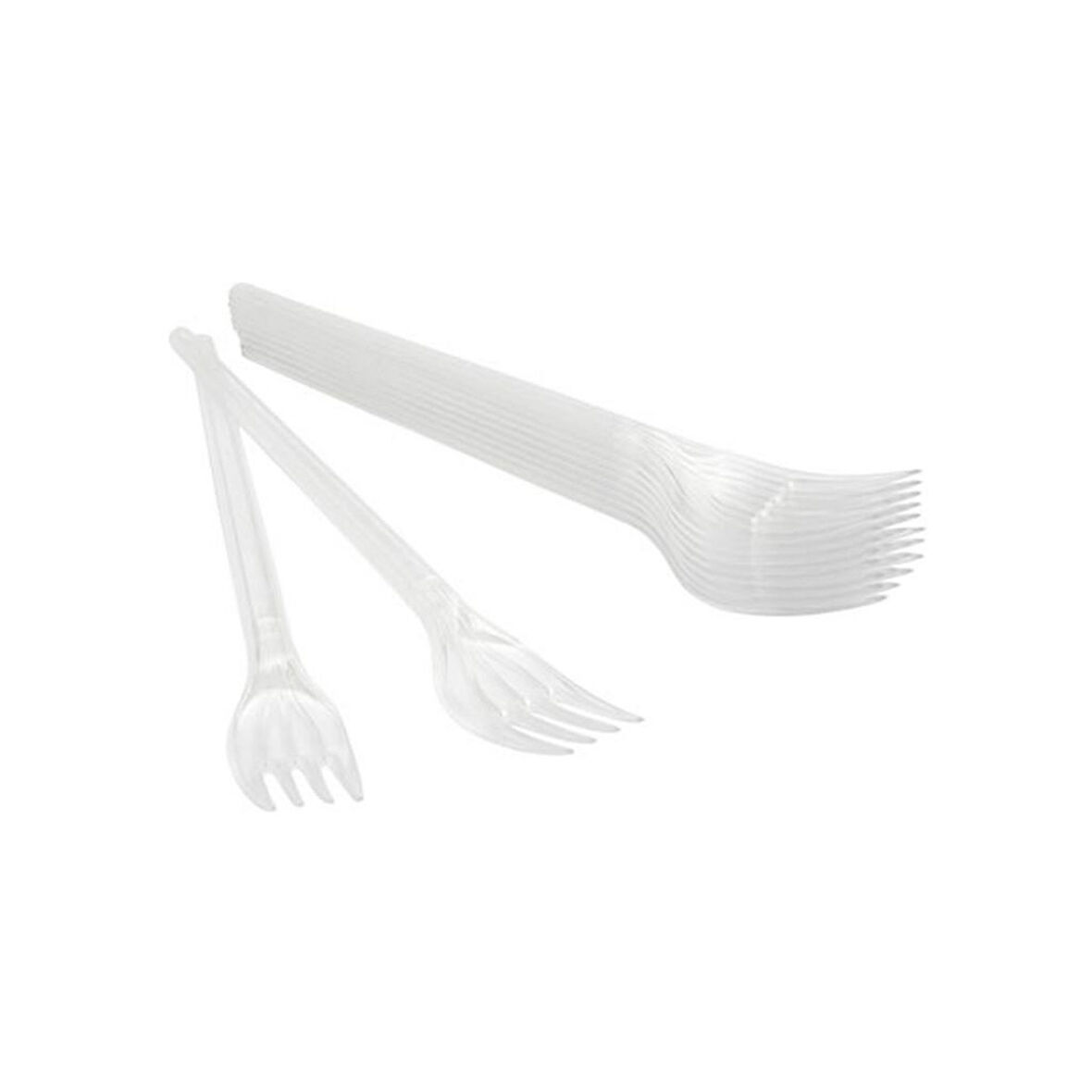 Uplass Plastik Lüks Çatal 50'Li 2 Adet