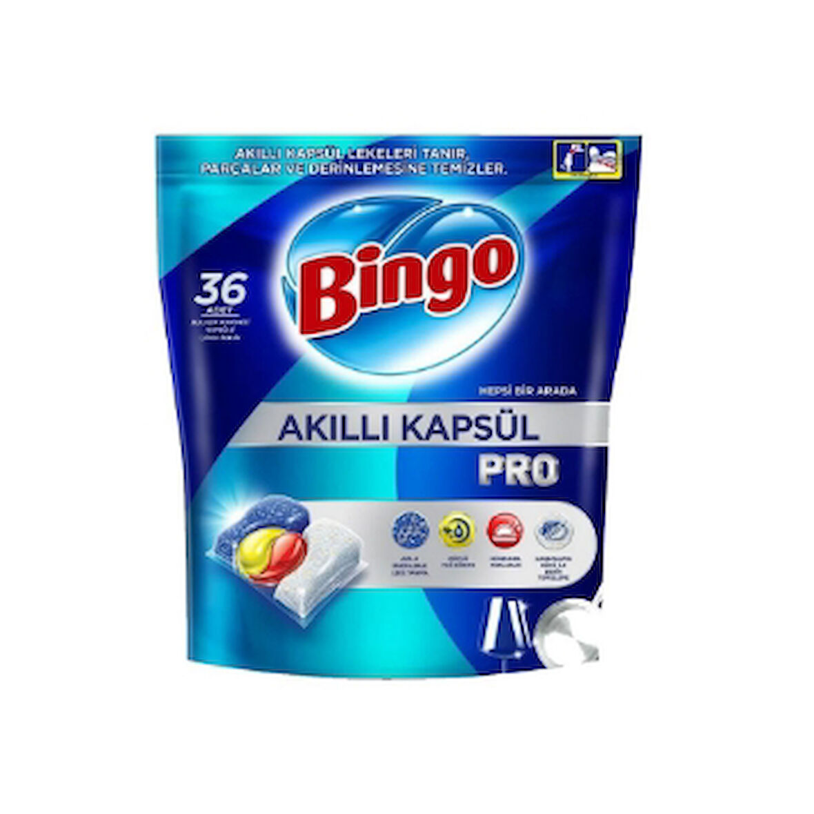 Bingo Bulaşık Kapsülü Akıllı Pro 36'Lı 3 Adet