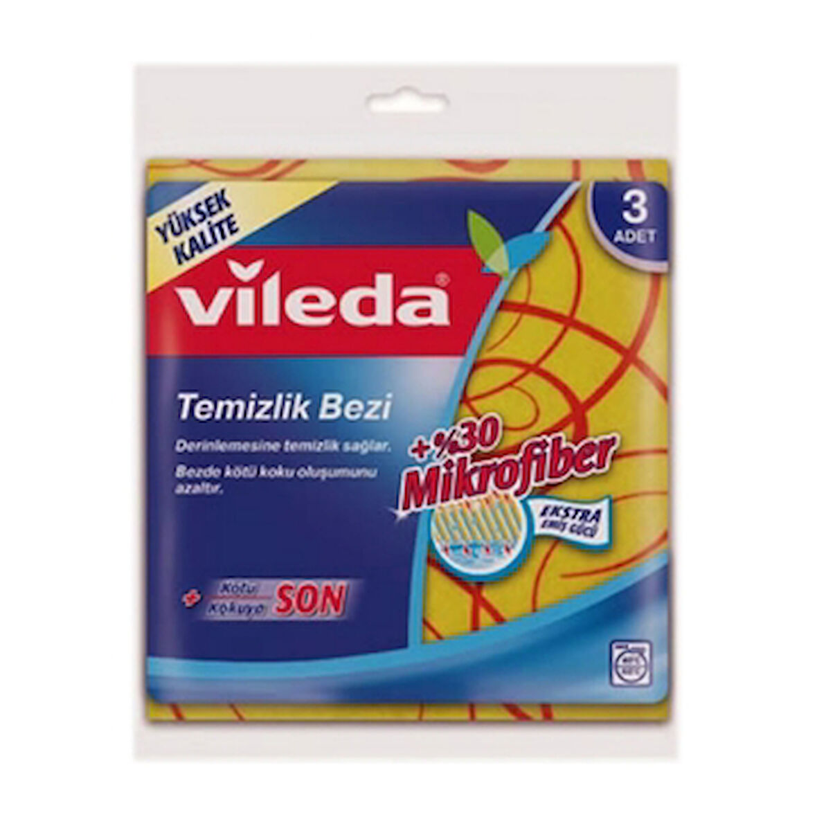 Vileda Temizlik Bezi 3'Lü %30 Mikrofiberli 3 Adet