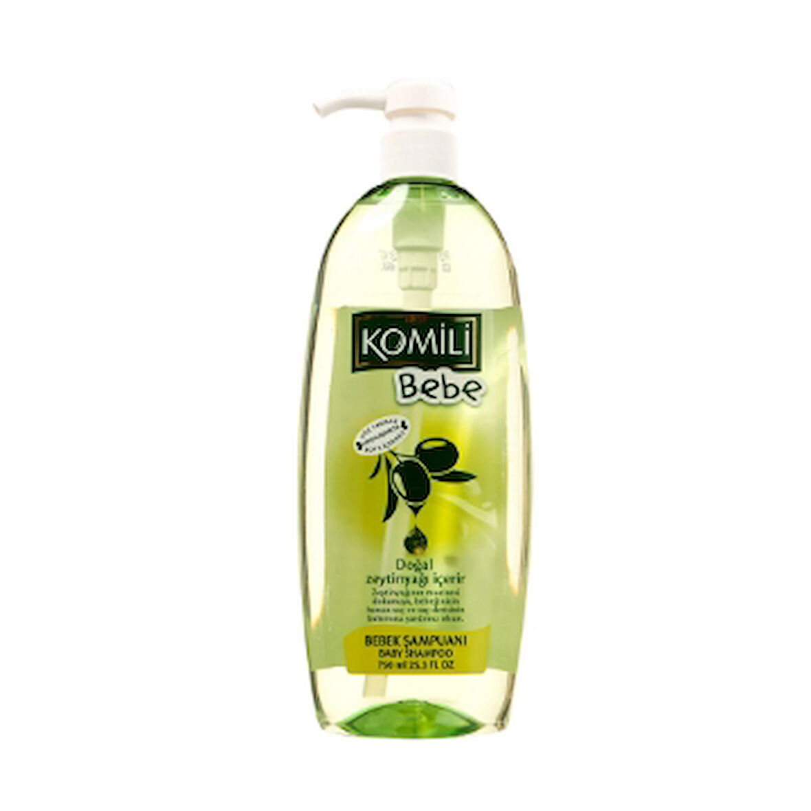 Komili Bebe Şampuan 750ml Doğal Zeytinyağlı 3 Adet