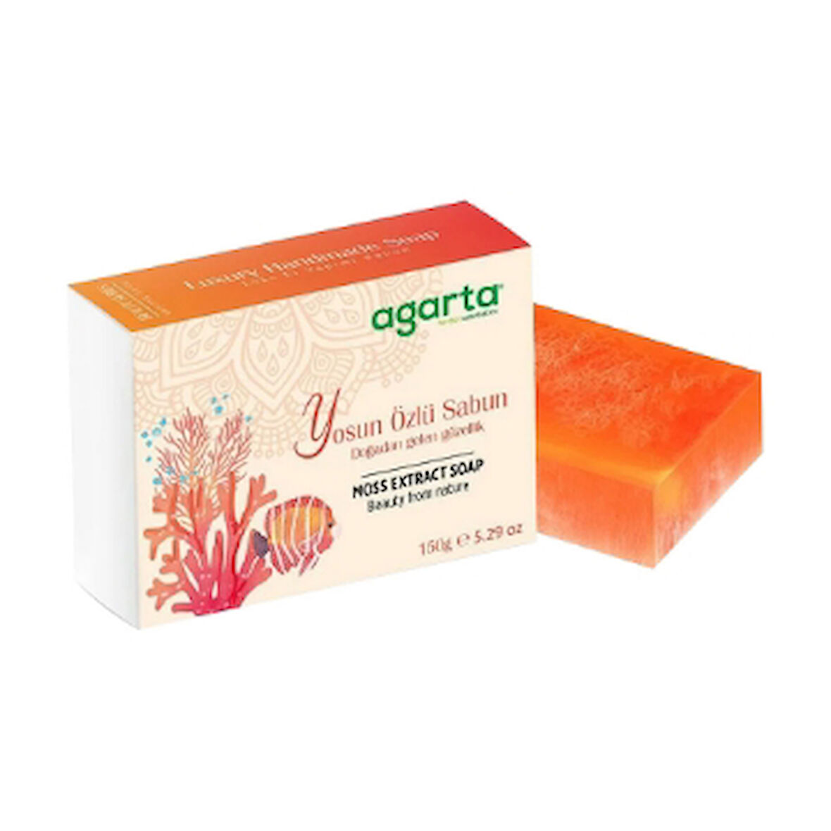 Agarta El Yapımı Sabun 150g Yosun Özü 3 Adet