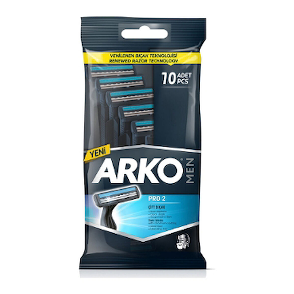 Arko Men Tiras Bicagi Pro T2 10'Lu 3 Adet
