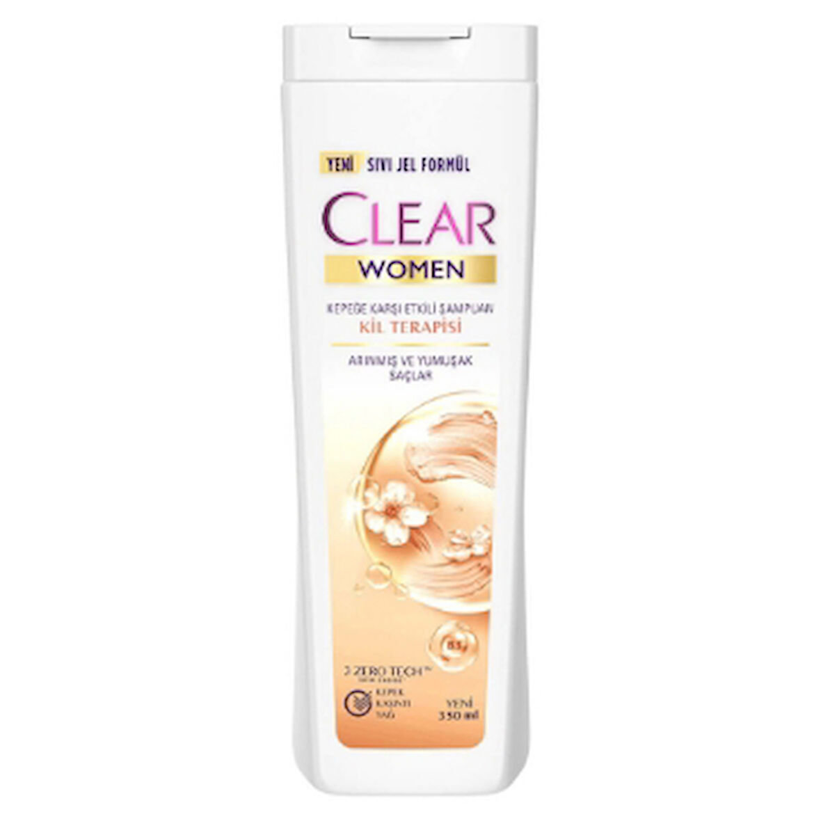 Clear Şampuan 350ml Women Kil Terapisi 3 Adet