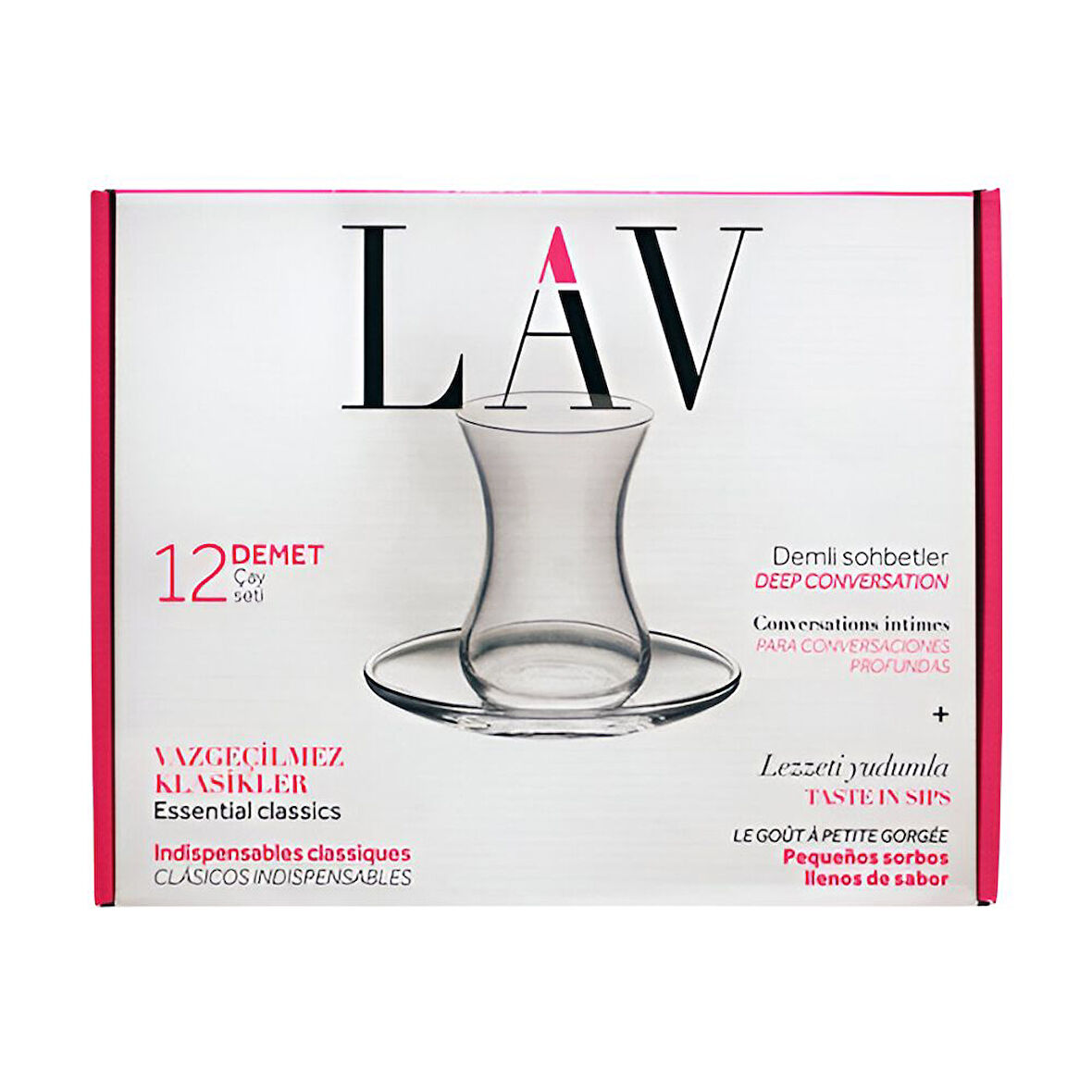 Lav Demet Çay Seti 12'Li 3 Adet